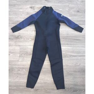 Dark Lightning Explorer Wetsuit‎ Youth 8 Neoprene Black Blue Surfing Diving Swim